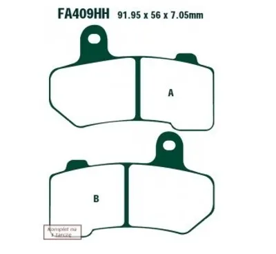 Produktbild von EBC Brakes FA409V Bremsbeläge Satz Bremsklötze