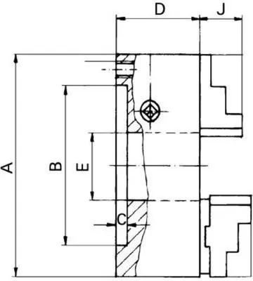 Immagine prodotto di Mandrino ZS- 80/3 DIN 6350 102513