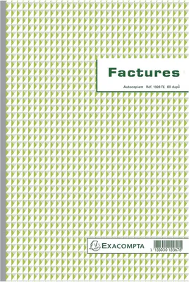 Image de Exacompta - factures, ft 29,7 x 21 cm, dupli, langue française