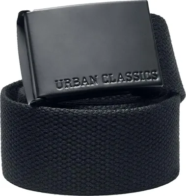 Produktbild von Urban Classics Gürtel Uni Colored Buckle Canvas Belt schwarz L-XL