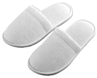 Image de Lot Chaussons Spa Hôtel 100% Coton Éponge Réutilisables 50 u. Blancs