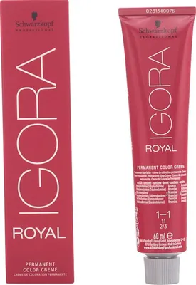 Produktbild von Schwarzkopf Haarfarbe Professional Igora Royal Permanent Color Creme 1-1