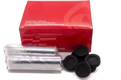 Produktbild von Scentolino Räucherkohle Premium  Schnellzünder Räuchern 10 Rollen Ø 33mm 100 Stück