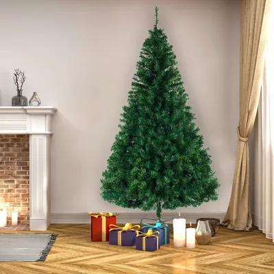 Image de Arbre de Noël Arbre de Noël artificiel 240cm avec env.1138 pointes Arbre de décoration Décoration de Noël Vert