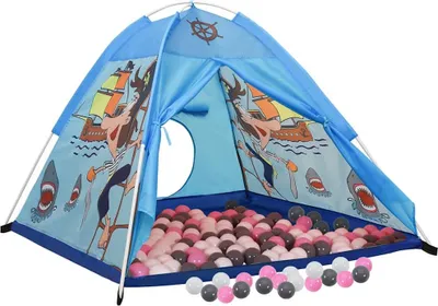 Obrázok produktu pre vidaXL Hrací stan s 250 loptičkami Modrá 120x120x90 cm