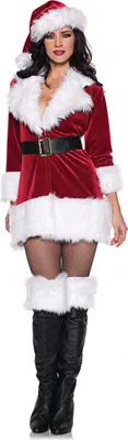 Produktbild von y Miss Santa Claus Kostüm für Weihnachten & Fasching Größe: S