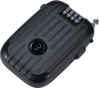 Image de Bbb Minicase Xl Antivol à câble noir 2 x 1800 mm Noir 2 x 1800 mm