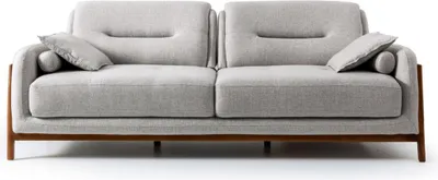 Produktbild von Set 2 tlg Wohnzimmer Sofagarnitur Dreisitzer Sofa Modern Sessel Textil