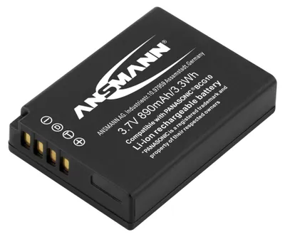 Image de Ansmann A-Pan BCG 10E, 900 mAh, Lithium-Ion (Li-Ion), 3.7 V