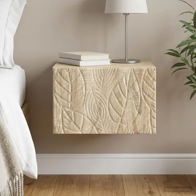 Produktbild von vidaXL Wandmontierter Nachttisch Sonoma-Eiche 49 x 34,5 x 20 cm