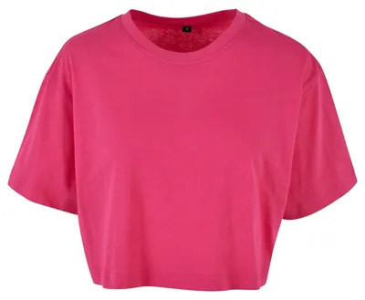 Productafbeelding van Build Your Brand - Kort dames T-shirt, oversized model TN3015 (XL) (Hibiscusroze)