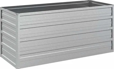 Obrázok produktu pre vidaXL Záhradný zvýšený záhon 100x40x45 cm Pozinkovaná oceľ Strieborná
