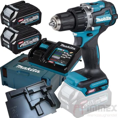 Immagine prodotto di Makita DF002GA202 - Trapano/avvitatore a batteria - 2 velocità - chiave autocentrante 13 mm - 64 N-m