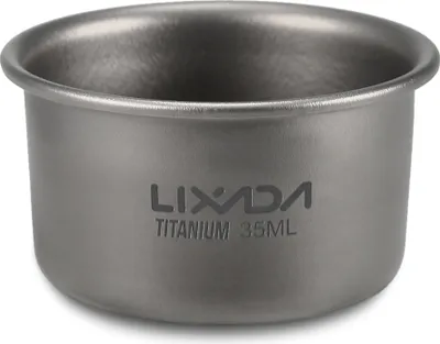 Zdjęcie produktu dla Lixada 35 ml mini tytanowa filiżanka do herbaty – do domu, biura, na kemping i wędrówki – filiżanka do kawy i herbaty, kubek 8 g