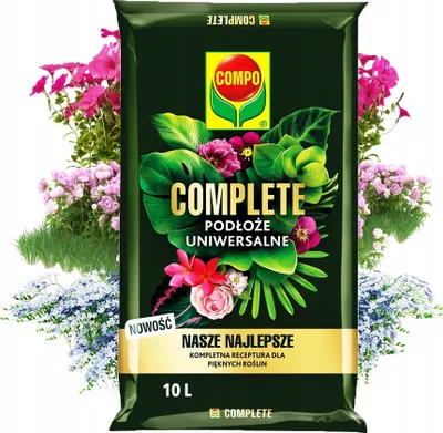 Produktbild von Topferde 10 l - Hochwertig - Nährstoffreich - Für Garten und Balkon - Blumenerde - Universalerde - Compo Complete