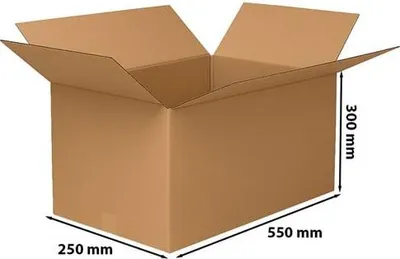 Zdjęcie produktu dla Kartony 550x250x300mm Pudełka Tekturowe Grube Do Pakowania 5w