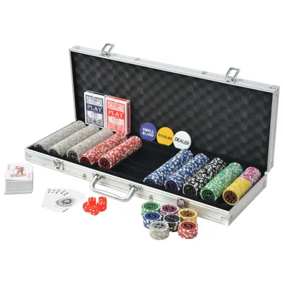 Immagine prodotto di Set da Poker con 500 Chips Laser in Alluminio
