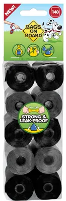 Imagen del producto de Bolsas para excrementos de perros, resistentes, 140 unidades, color  y gris