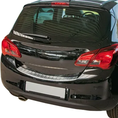 Für Opel Corsa E ab 2014-2019 Ladekantenschutz MATT mit Abkantung in der Farbe von Recambo e.K.