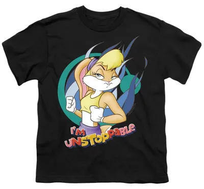 Immagine prodotto di Maglietta per bambini "Looney Tunes" - "Inarrestabile" - TV36357 (128) (Nero)