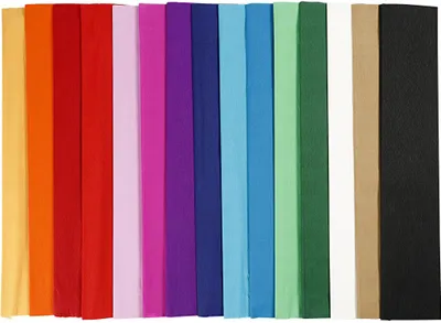 Immagine prodotto di Carta crespa, 50x250 cm, rosso, 10 fogli