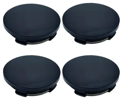 Produktbild von Set mit 4 schwarzen Radnabenkappen, 60 mm, für Felgen