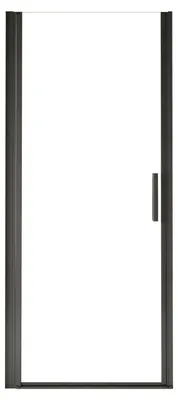 Produktbild von Duschspa Duschkabine 100x200cm Schwarz Nischentür 10mm NANO ESG-Glas Pendeltür Duschwand Dusche Duschabtrennung