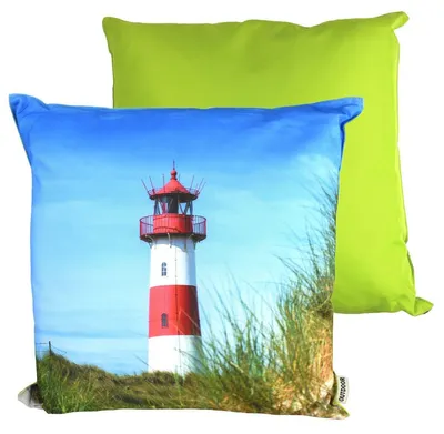 Produktbild von Dekokissen 45x45cm Stuhlkissen wasserabweisend 6 Küstenmotive