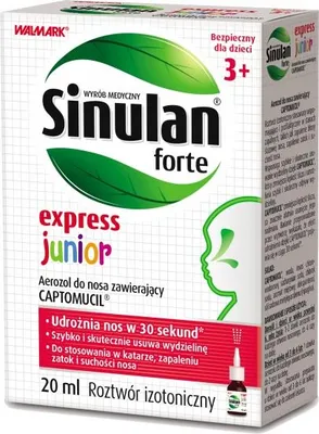 Immagine prodotto di Sinulan Express Forte Junior - Spray nasale disintossicante per bambini, 20ml
