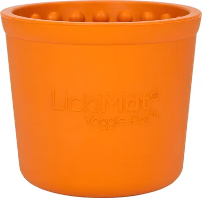 Produktbild von LickiMat Yoggie Pot Antischlingnapf, Farbe:orange