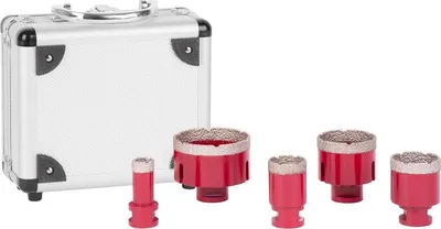 Immagine prodotto di Set di frese Strend Pro Premium, DCB11S5, 20-35-45-55-72 mm, M14, diamantate, a tazza, professionale
