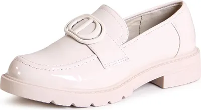 Produktbild von topschuhe24 2783 Damen Lack Halbschuhe Plateau Slipper, Farbe:Beige, Größe:40 EU