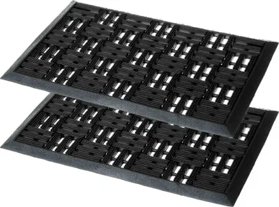 Produktbild von Astra Fußmatte für Außen DYNAMIC 2ER SET Schwarz 45 x 75 cm