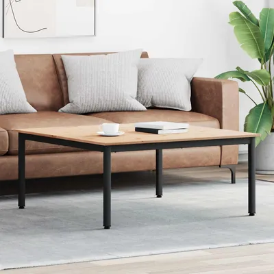 Productafbeelding van Maison Exclusive - Salontafel, natuurlijke uitvoering, 100 x 100 x 45 cm, massief grenenhout