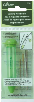 Produktbild von Clover Stopfnadelset CHIBI - beinhaltet 3 Nadeln in einem aufschraubbaren Etui - 339