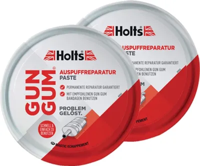 Produktbild von 2 Stück Holts Gun Gum Auspuff Reparatur Paste Dichtmasse 200g gasdicht