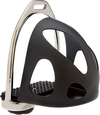Produktbild von Hispano Hipica Nylon Steigbügelschutz Schwarz Pony Schwarz Pony