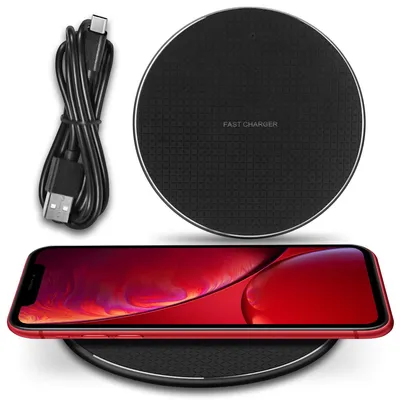 Produktbild von Qi Wireless Charger Ladestation für Apple iPhone X XR XS Max 15W Ladegerät