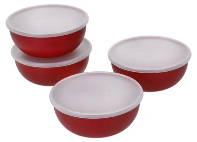 Produktbild von KitchenAid KQG177BXERE 4-teiliges Schüssel-Set mit Deckel Spülmaschinenfest