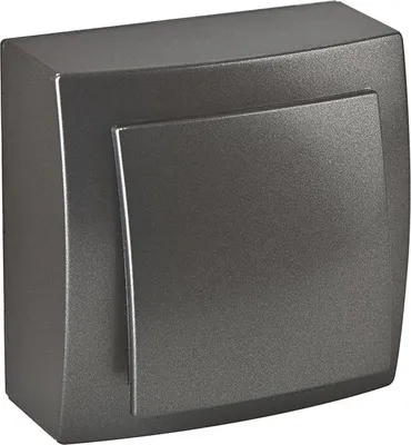Produktbild von Schalter Anthrazit Metall Optik – Aufputz IP20 für Innen – THEMIS