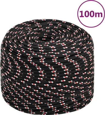 Obrázek produktu pro Lodní lano černé 10 mm 100 m polypropylen