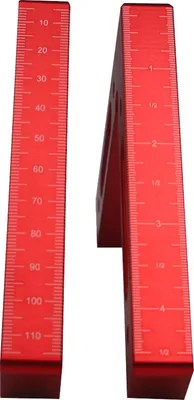 Produktbild von Upgrade-Aluminiumlegierung, 90 Grad, 120 x 120 mm, präzises Klemmquadrat mit metrischen und Zoll-Skalen, Holzbearbeitung, Maschinist-Positionierung, r