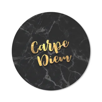 Produktbild von MuchoWow® Mauspad Mousepad Zitate - Sprichwörter - Gold - Marmor 40x40 cm - Mousepads - Maus Mat - Pad - Mausunterlage - Schreibtisch Accessoires