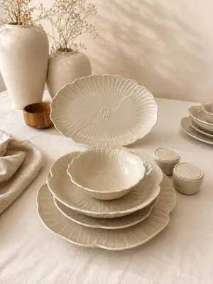 Produktbild von Bricard - Geschirrset - Florange - 27-teilig - taupe