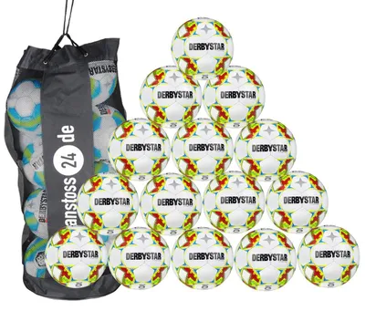 Produktbild von Ballset DERBYSTAR Jugendball - APUS LIGHT Futsal inkl. Ballsack 15 Bälle