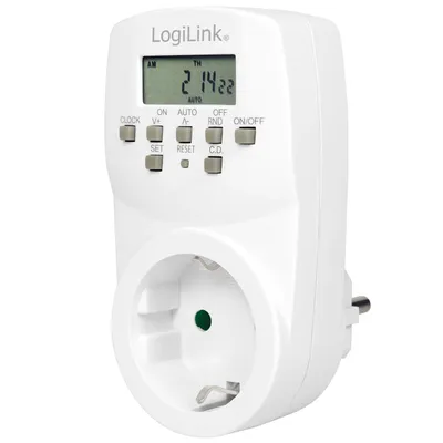 Produktbild von Logilink Zeitschaltuhr, Digitaler Timer, Weiss