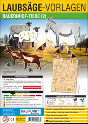 Obrázok produktu pre Laubsägevorlage Bauernhof-Tiere (2)