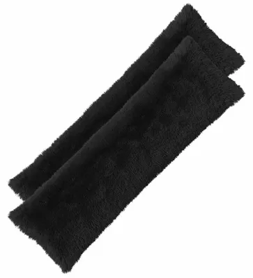 Obrázok produktu pre vidaXL Vankúšový poťah, 2 ks, HEERLEN, čierna farba, 40 x 145 cm, materiál: flísová tkanina