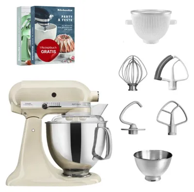 Produktbild von KitchenAid 4,8 L 5KSM175 Artisan Küchenmaschine Icelover mit Eiszubereiter Creme