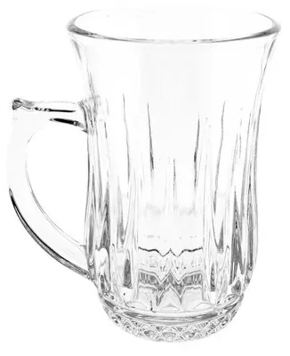 Image de lot de 6 verres à thé Sirena Verres à pied avec anse 155 ml Transparent